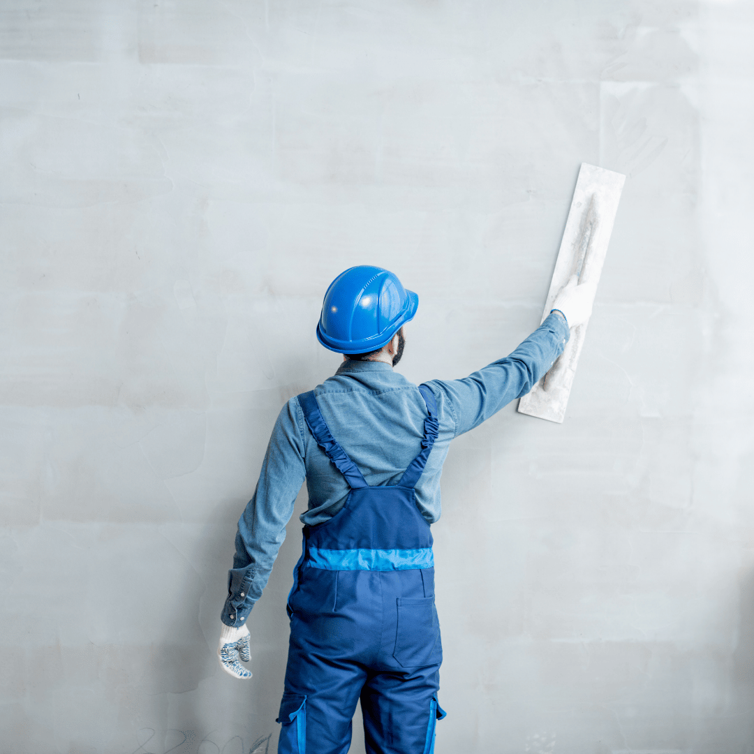 Sand-faced plaster and finishing work